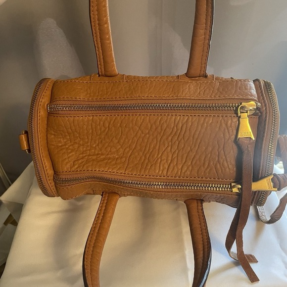 Aimee Kestenberg Car-Go Satchel Purse Handbag Shoulder Crossbody Bag Brown Zip - Picture 5 of 16